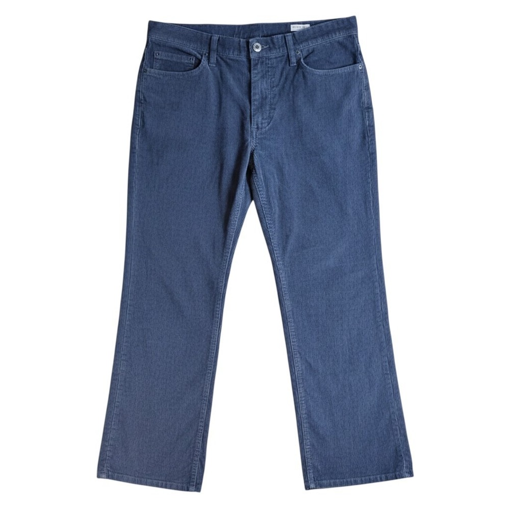 Goodfellow & Co Mens 34x32 Blue Gray Corduroy Pants Straight Fit 5-Pocket New
